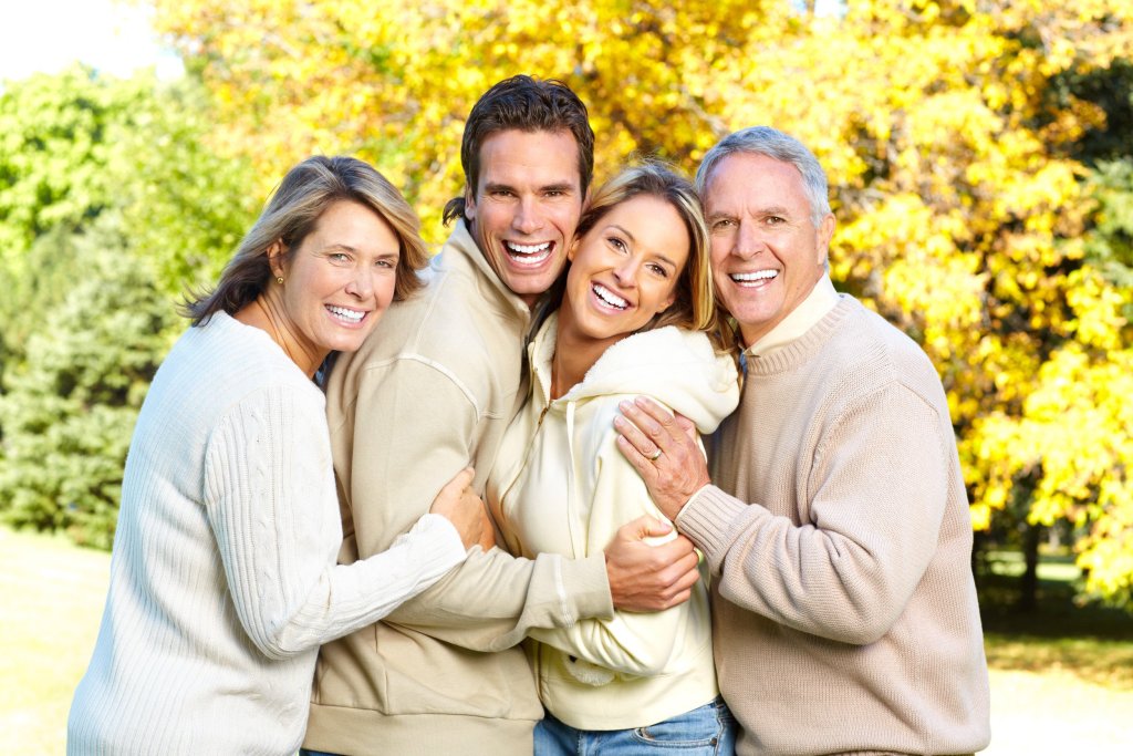 smiling family